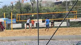 Beach volleyball near Camp Au, Chur